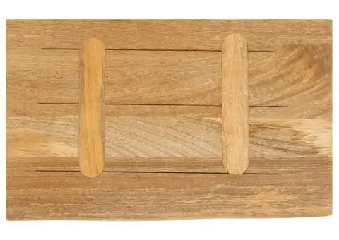 Blat de masă contur organic 40x30x3,8 cm lemn masiv de mango - 5/5