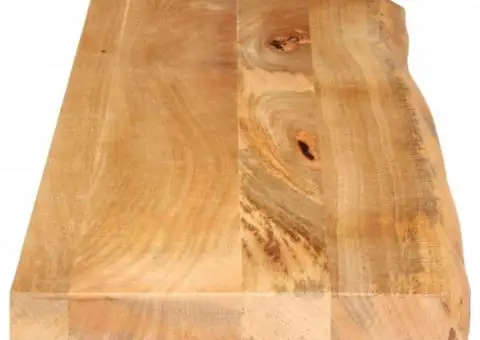 Blat de masă contur organic 110x30x3,8 cm lemn masiv de mango - 4/5