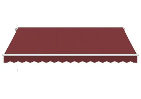 Copertina retractabilă automat, vișiniu, 400x350 cm - 3/5