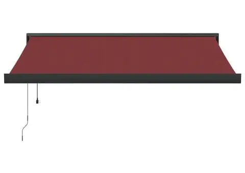 Copertina retractabilă automat, vișiniu, 350x250 cm - 3/5