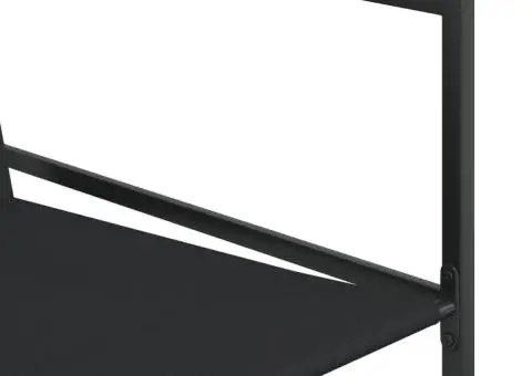 Set mobilier de grădină, 13 piese, negru, textilenă - 5/5