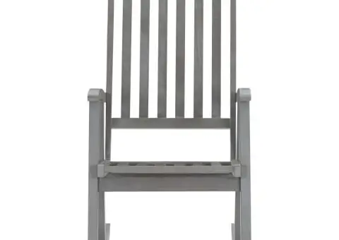 Balansoar, gri, lemn masiv de acacia - 2/5