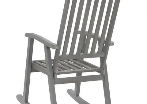 Balansoar, gri, lemn masiv de acacia - 4/5