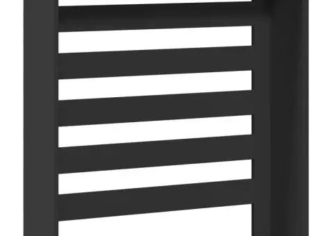 Mască pentru calorifer, negru, 78x20x82 cm, lemn prelucrat - 5/5