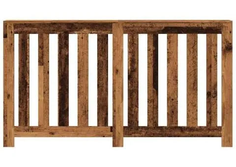 Mască pentru calorifer, lemn vechi, 149x20x82cm, lemn prelucrat - 3/5
