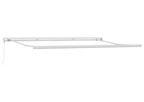 Copertină retractabilă manual, maro, 500x300 cm - 4/5