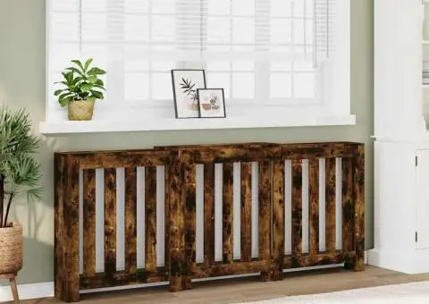 Mască pentru calorifer stejar fumuriu 205x21,5x83,5 cm lemn - 1/5