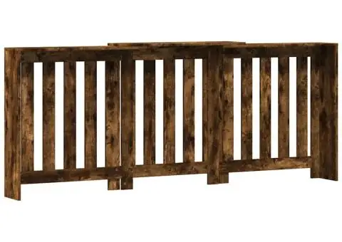 Mască pentru calorifer stejar fumuriu 205x21,5x83,5 cm lemn - 5/5