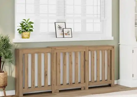 Mască pentru calorifer stejar artizanal 205x21,5x83,5 cm lemn - 1/5