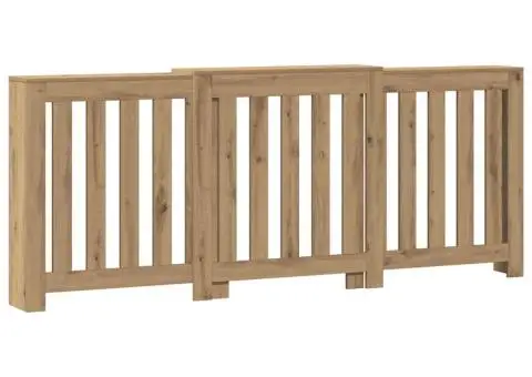 Mască pentru calorifer stejar artizanal 205x21,5x83,5 cm lemn - 2/5