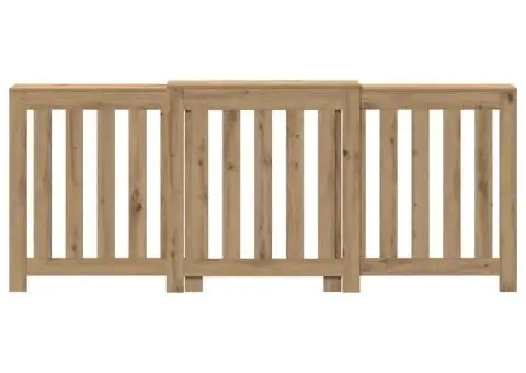 Mască pentru calorifer stejar artizanal 205x21,5x83,5 cm lemn - 3/5