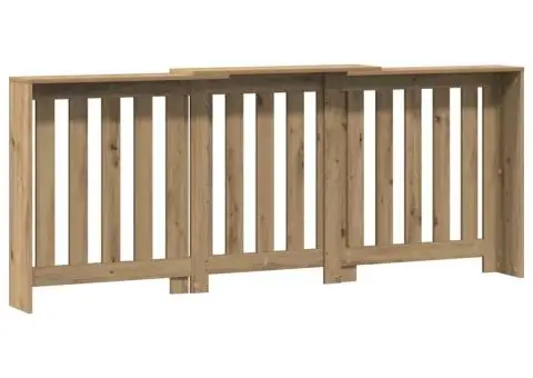 Mască pentru calorifer stejar artizanal 205x21,5x83,5 cm lemn - 4/5