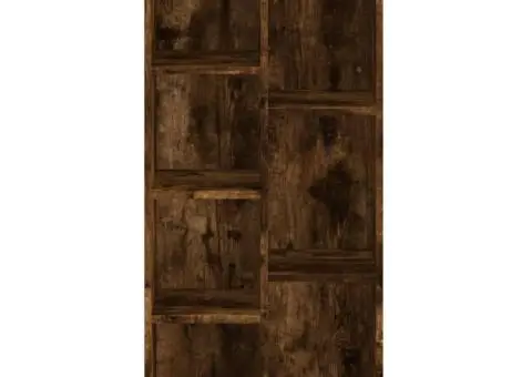 Bibliotecă, stejar fumuriu, 50x25x105 cm, lemn prelucrat - 4/5