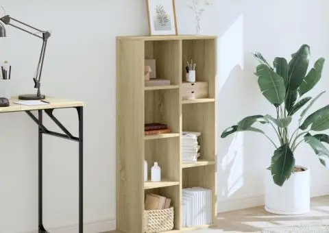 Bibliotecă, stejar sonoma, 50x25x105 cm, lemn prelucrat - 3/5