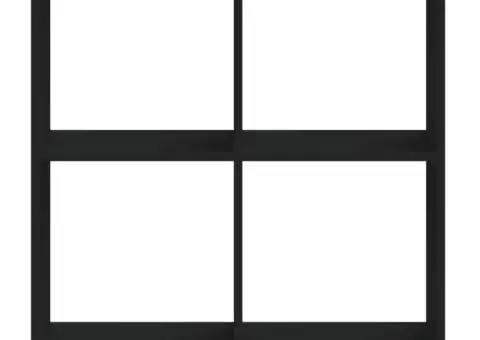 Bibliotecă, negru, 68,5x32x75 cm, lemn prelucrat - 4/5