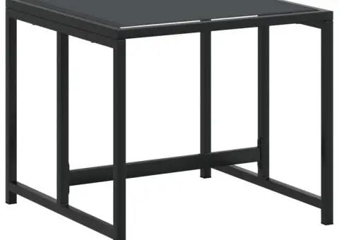 Set mobilier de grădină, 15 piese, negru, textilenă - 5/5