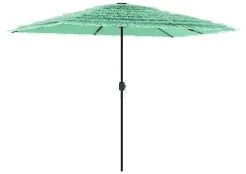 Umbrelă soare de grădină cu stâlp din oțel verde 300x200x250 cm - 5/5