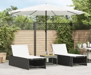 vidaXL Umbrelă soare de grădină stâlp din oțel, alb 324x324x247 cm