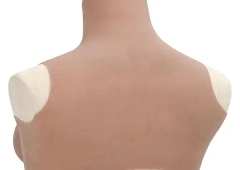 Bust cu sâni din silicon cupă D, bronzat - 5/5