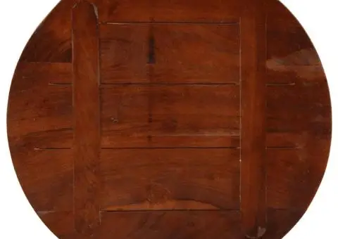 Blat de masă rotund, Ø 40x1,5 cm, lemn masiv reciclat - 5/5