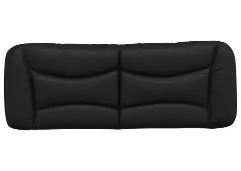 Pernă pentru tăblie pat, negru, 140 cm, piele artificială - 5/5