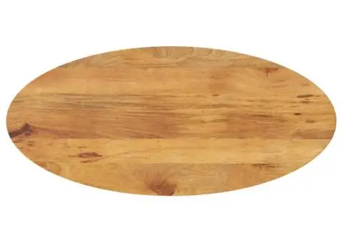Blat de masă oval, 100x40x2,5 cm, lemn masiv de mango - 1/5