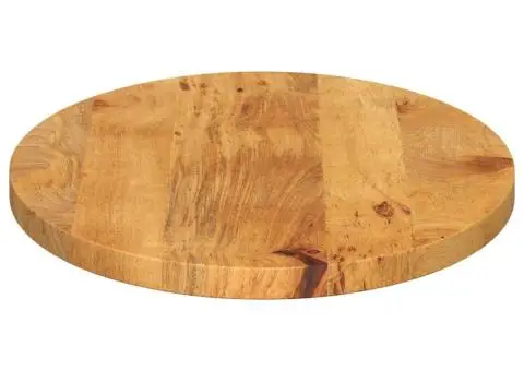 Blat de masă oval, 100x40x2,5 cm, lemn masiv de mango - 4/5