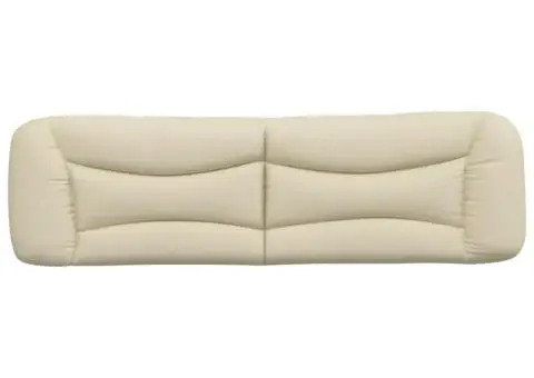 Pernă pentru tăblie de pat, crem, 180 cm, material textil - 5/5