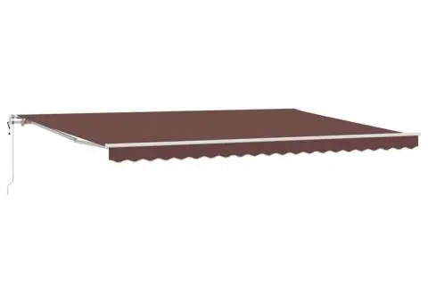 Copertina retractabilă automat, maro, 500x300 cm - 2/5