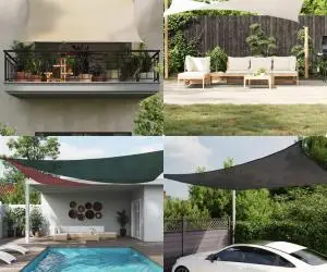 vidaXL Pânză parasolar gri deschis dreptunghiular 2x4 m HDPE 160 g/m²