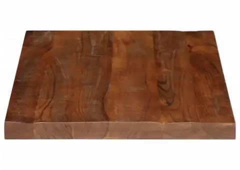 Blat de masă, 70x60x2,5 cm, dreptunghiular, lemn masiv reciclat - 4/5