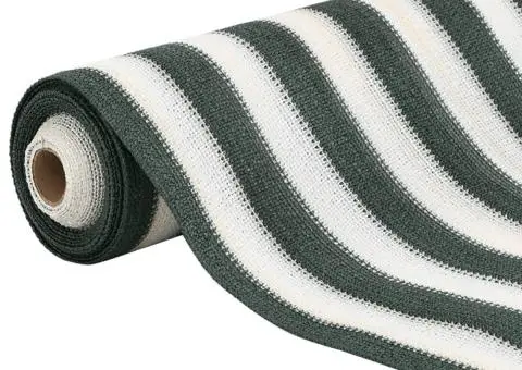 Plasă protecție intimitate, verde/alb,1,5x25 m, HDPE, 150 g/m² - 3/5