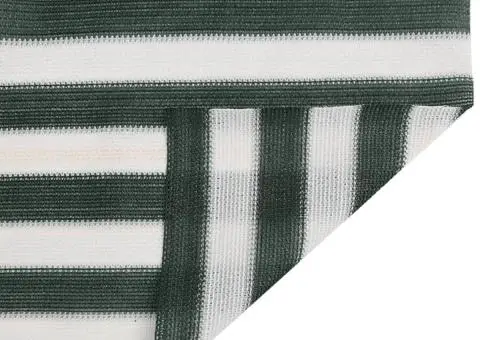 Plasă protecție intimitate, verde/alb,1,5x25 m, HDPE, 150 g/m² - 4/5