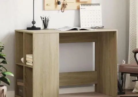 Birou, stejar sonoma, 102x50x75 cm, lemn compozit - 1/5