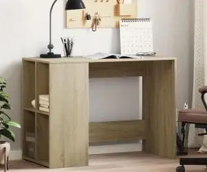 vidaXL Birou, stejar sonoma, 102x50x75 cm, lemn compozit