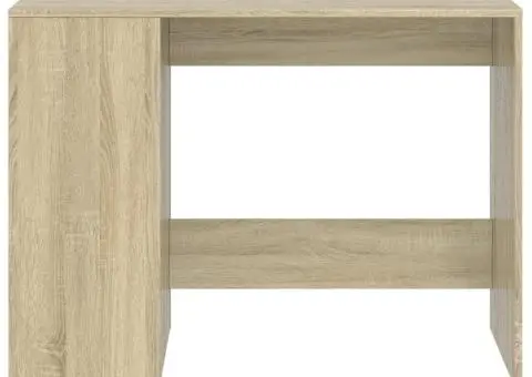 Birou, stejar sonoma, 102x50x75 cm, lemn compozit - 4/5