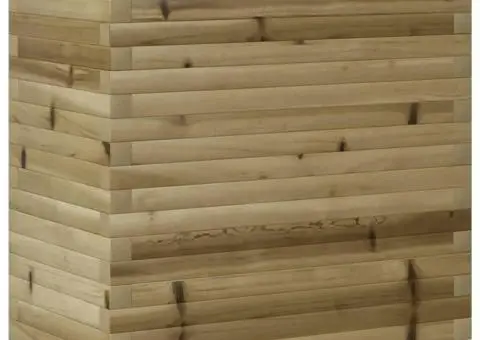 Jardinieră de grădină, 70x40x72 cm, lemn de pin impregnat - 2/5