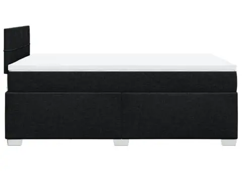 Pat box spring cu saltea, negru, 120x190 cm, catifea - 5/5