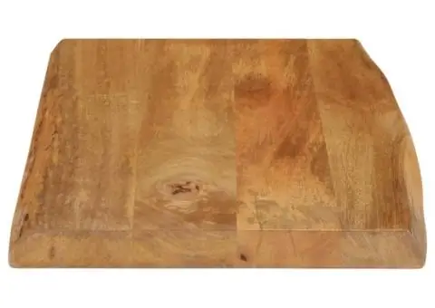 Blat masă cu margini naturale, 70x40x2,5 cm, lemn masiv mango - 4/5