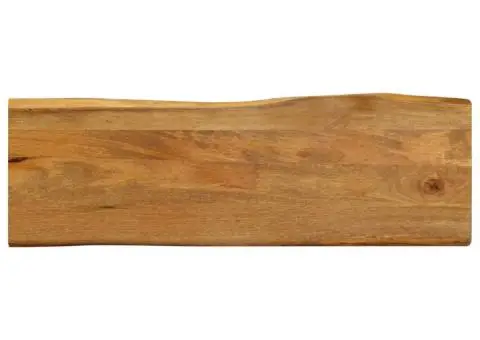 Blat masă cu margini naturale, 120x40x2,5 cm, lemn masiv mango - 1/5