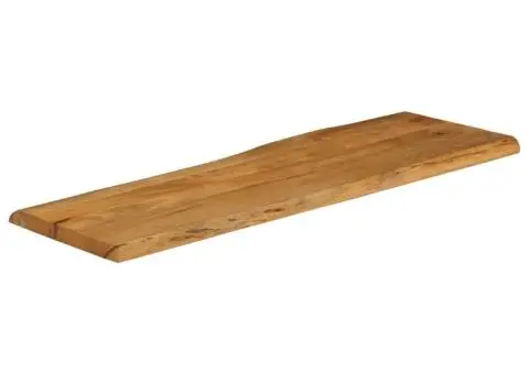 Blat masă cu margini naturale, 120x40x2,5 cm, lemn masiv mango - 2/5