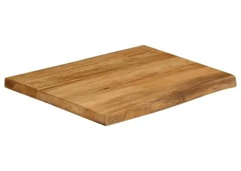 Blat Masa 80x80x2,5 cm Live Edge Lemn Masiv Mango - 2/5