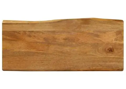 Blat masă cu margini, 90x40x3,8 cm, lemn masiv mango - 1/5