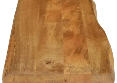 Blat masă cu margini, 90x40x3,8 cm, lemn masiv mango - 4/5