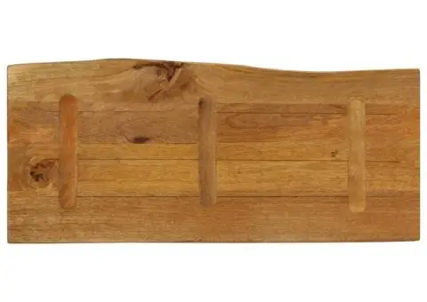 Blat masă cu margini, 90x40x3,8 cm, lemn masiv mango - 5/5