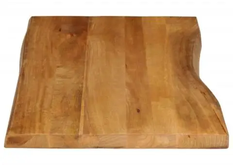 Blat masă cu margini, 110x60x3,8 cm, lemn masiv mango - 4/5