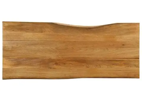 Blat masă cu margini, 140x60x3,8 cm, lemn masiv mango - 1/5