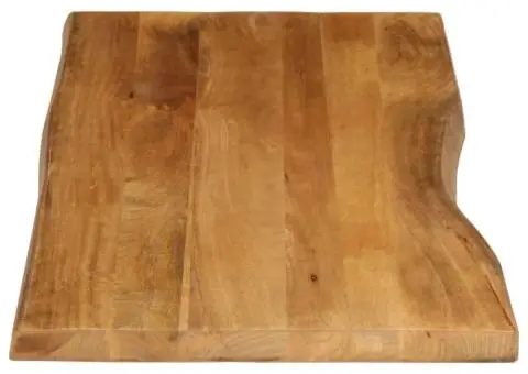 Blat masă cu margini, 140x60x3,8 cm, lemn masiv mango - 4/5