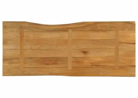 Blat masă cu margini, 140x60x3,8 cm, lemn masiv mango - 5/5