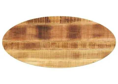 Blat de masă oval, 90x40x3,8 cm, lemn masiv de mango - 1/5